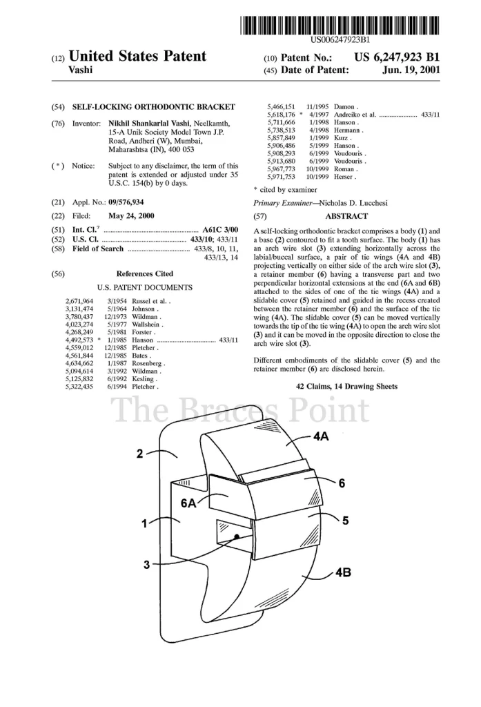 Self Locking Bracket Patent